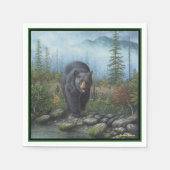 Schwarzbär Serviette (Vorderseite)