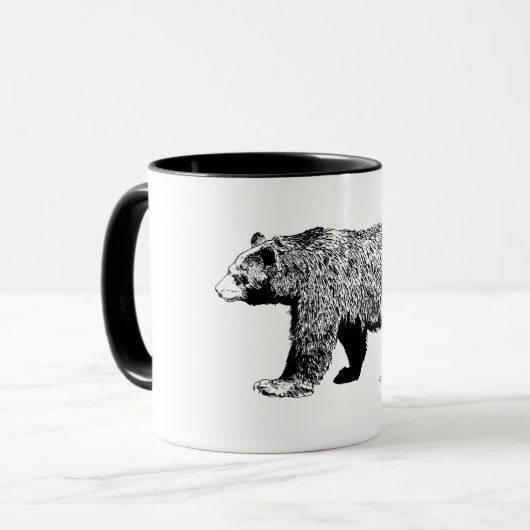 Schwarzbär Tasse (Vorderseite Links)