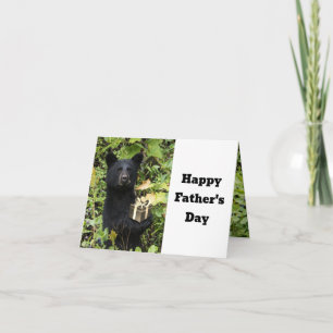 Schwarzbär-Vatertag Bester Papa  Karte