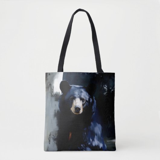 Schwarzbär Wildlife Art Tasche (Vorderseite)