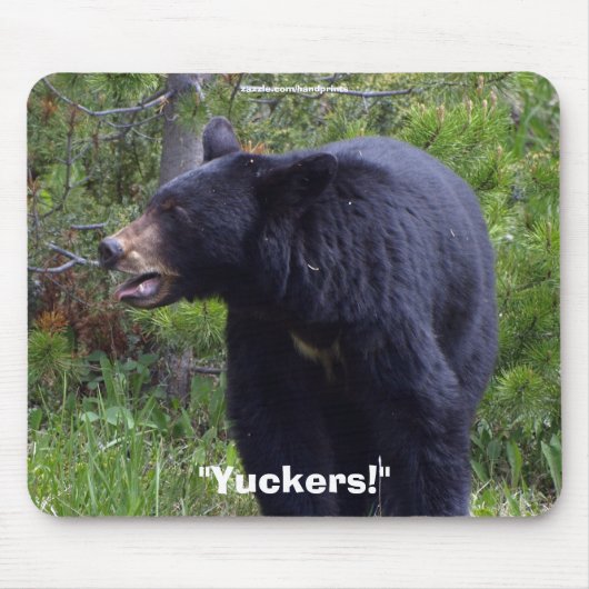 Schwarzbär-Wildlife-Mauspad Mousepad (Vorne)