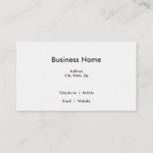 Schwarzbärenbaum-Foto Visitenkarte (Rückseite)