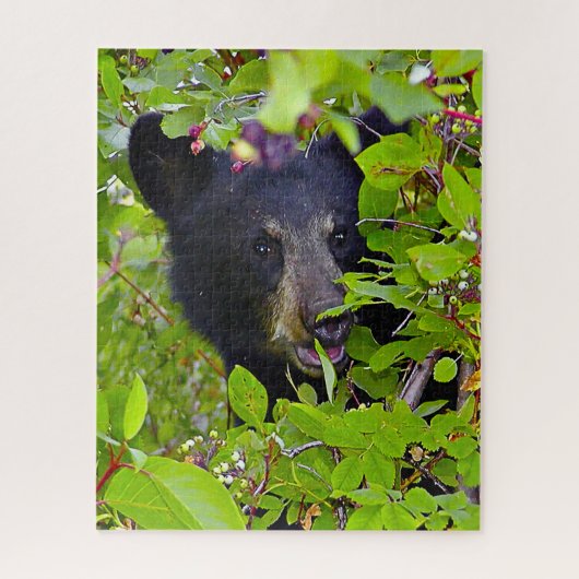 Schwarzbärenjunge. Puzzle (Vertikal)