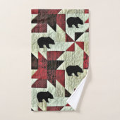 Schwarzbärenquilt Badhandtuch Set (Handtuch)