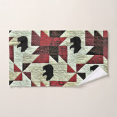 Schwarzbärenquilt Badhandtuch Set (Handtuch)