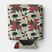 Schwarzbärenquilt Dosenkühler (Rückseite)