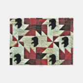 Schwarzbärenquilt Fleecedecke (Vorderseite (Horizontal))