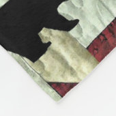 Schwarzbärenquilt Fleecedecke (Ecke)