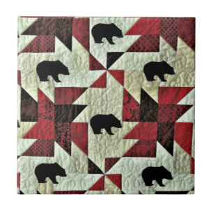 Schwarzbärenquilt Fliese