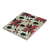 Schwarzbärenquilt Fliese (Seite)
