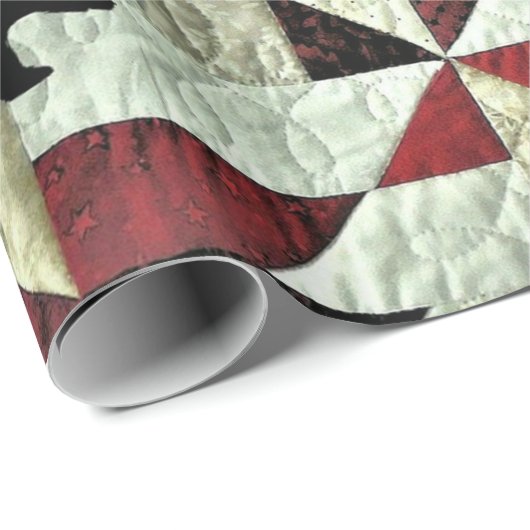 Schwarzbärenquilt Geschenkpapier (Rolleneckpunkt)