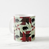 Schwarzbärenquilt Kaffeetasse (Vorderseite Links)