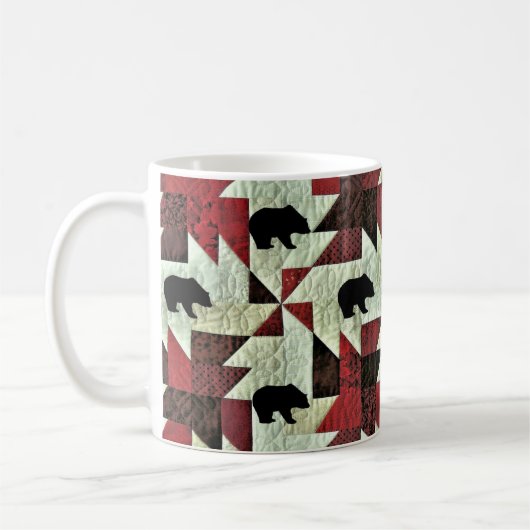 Schwarzbärenquilt Kaffeetasse (Links)
