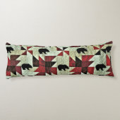 Schwarzbärenquilt Seitenschläferkissen (Rückseite)