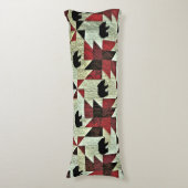 Schwarzbärenquilt Seitenschläferkissen (Vorderseite Vertikal)