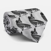 Schwarzbarsch-Fischen Krawatte (Gerollt)