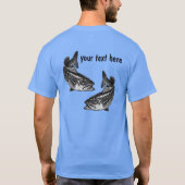 Schwarzbarsch-Fischen T-Shirt (Rückseite)
