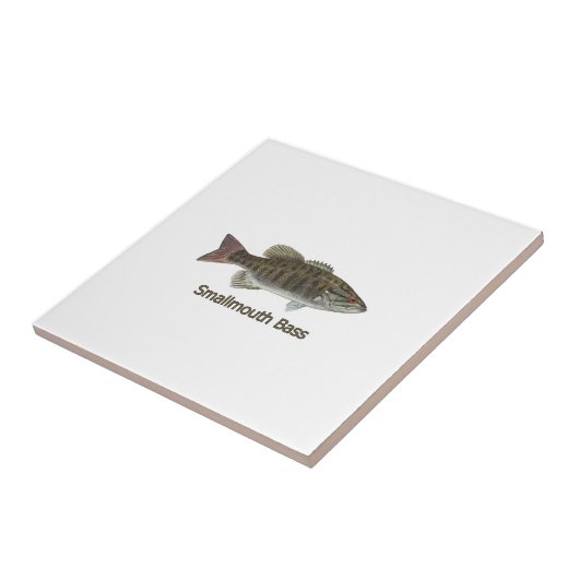 Schwarzbarsch Fliese (Seite)