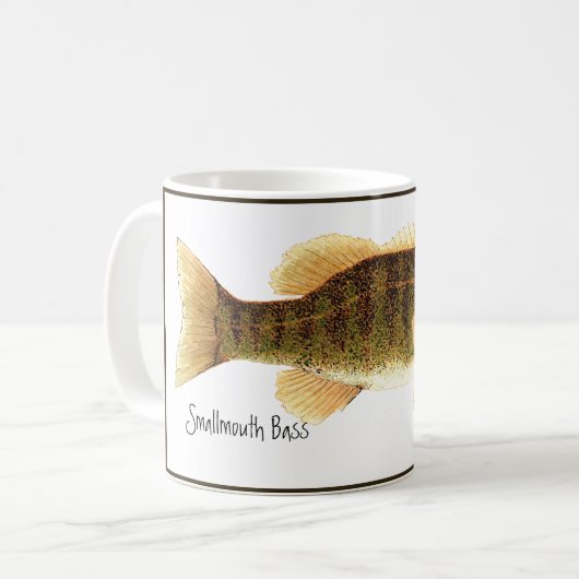 Schwarzbarsch Kaffeetasse (Vorderseite Links)