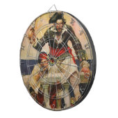 Schwarzbart der Krebs Dartscheibe (Vorderseite rechts)