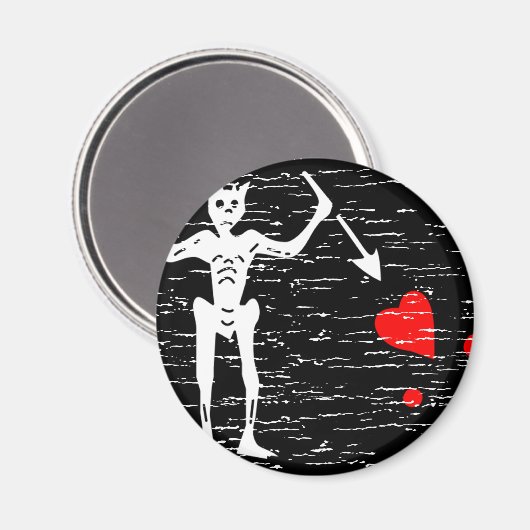 Schwarzbart Magnet (Vorderseite/Rückseite)