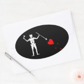 Schwarzbart Pirate Sigil Oval Sticker #1 (Umschlag)