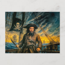 Schwarzbart-Piratensturmporträt