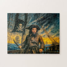 Schwarzbart-Piratensturmporträt