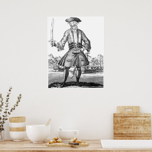 Schwarzbart Poster (Küche)