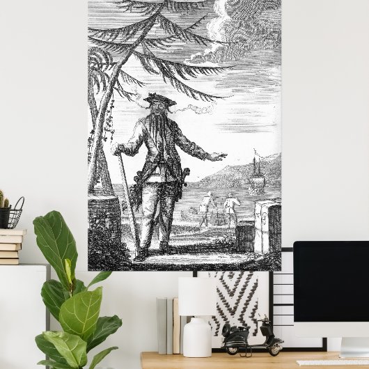 Schwarzbart Poster (Heimbüro)