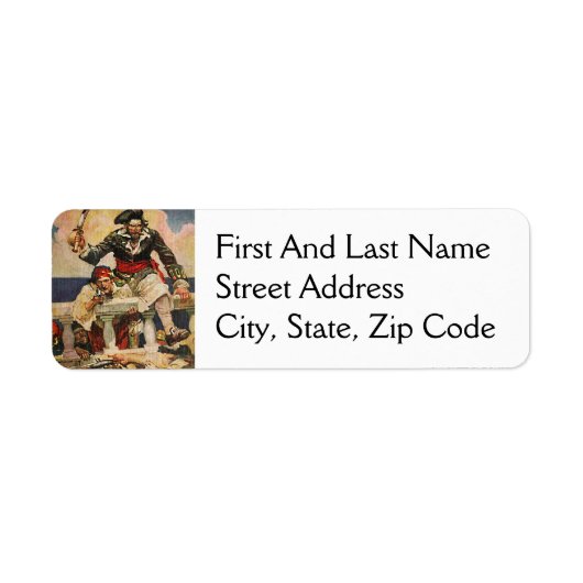 Schwarzbartenpferd-Pirate und Mate-Illustration (Vorne)