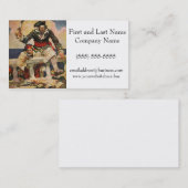 Schwarzbartenpferd-Pirate und Mate-Illustration Visitenkarte (Vorne/Hinten)