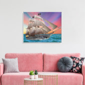 SCHWARZBARTS PIRATENSCHIFF LEINWANDDRUCK (Insitu (Wohnzimmer))