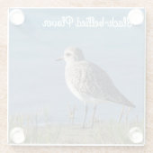 Schwarzbauchpfeifer Glasuntersetzer (Rückseite)