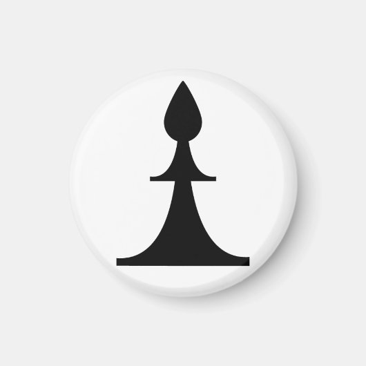 Schwarzbischof (Sie brauchen 2) Magnet (Vorne)