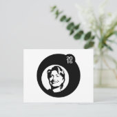 Schwarzblase Postkarte (Stehend Vorderseite)