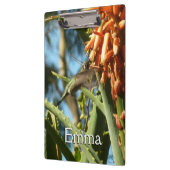 Schwarzbraun-Hummingvogel im Flug Klemmbrett (Links)