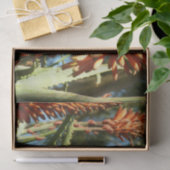 Schwarzbraun-Hummingvogel im Flug Seidenpapier (Geschenk)