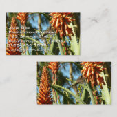 Schwarzbraun-Hummingvogel im Flug Visitenkarte (Vorne/Hinten)