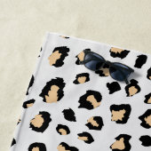 Schwarzbraune Tierhellleoparde Strandtuch (Beispiel)