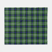 Schwarzbunt Kariert Fleecedecke (Vorderseite (Horizontal))