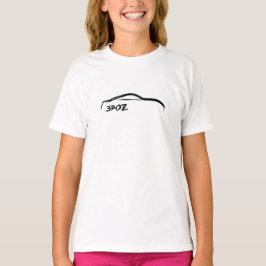 Schwarzbürsten-Anschlag Logo Nissans 370z T-Shirt