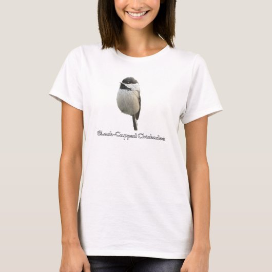 Schwarzdeckel-Chick-A-Dee T-Shirt (Vorderseite)