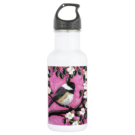 Schwarzdeckenameise Edelstahlflasche (Vorderseite)