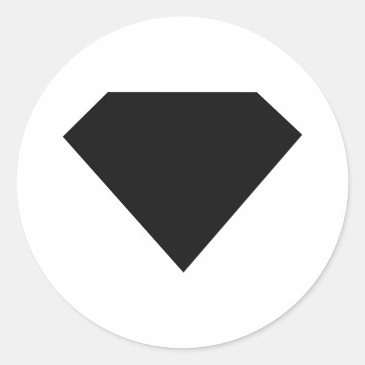 Schwarzdiamantensparkler Runder Aufkleber (Vorderseite)