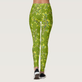 Schwarzdorn-Äste grün Leggings (Rückseite)