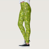 Schwarzdorn-Äste grün Leggings (Links)