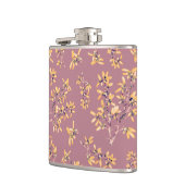 Schwarzdorn-Äste lila gelb Flachmann (Links)