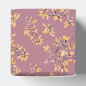 Schwarzdorn-Äste lila gelb Geschenkschachtel (Oben)