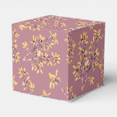 Schwarzdorn-Äste lila gelb Geschenkschachtel (Rückseite)